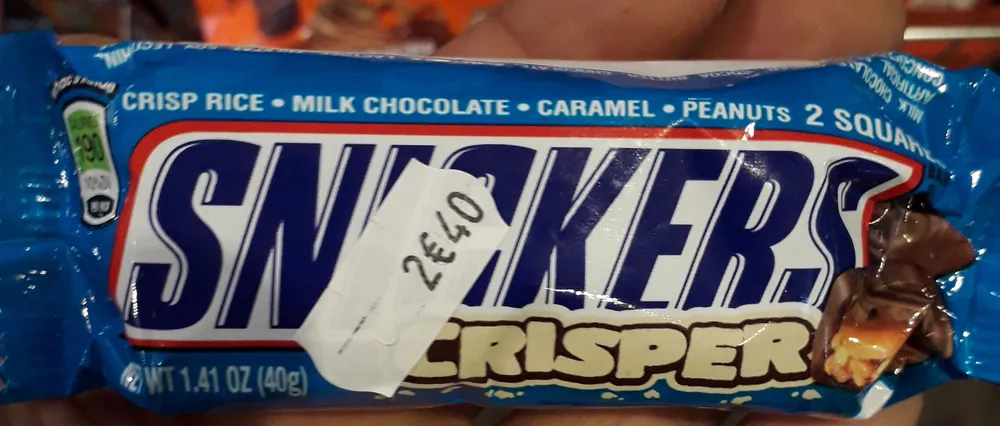 Crisper singles size chocolate candy bars ounce bar count box