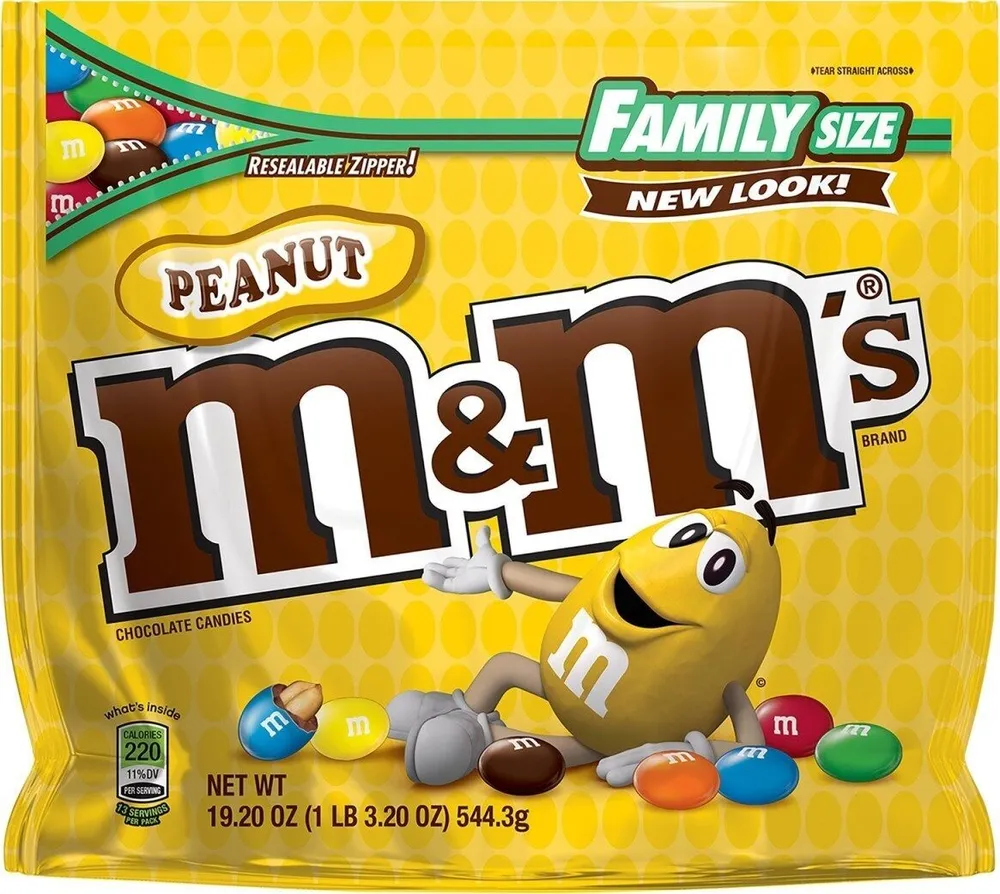 Peanut milk chocolate candies family size