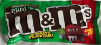 Chocolate candies, crunchy mint