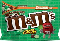 Mm's crunchy mint chocolate candies