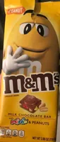 Milk chocolate bar with minis & peanuts chocolate candies, peanut