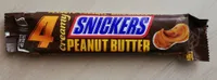 Creamy peanut butter, peanuts, caramel, milk chocolate squares