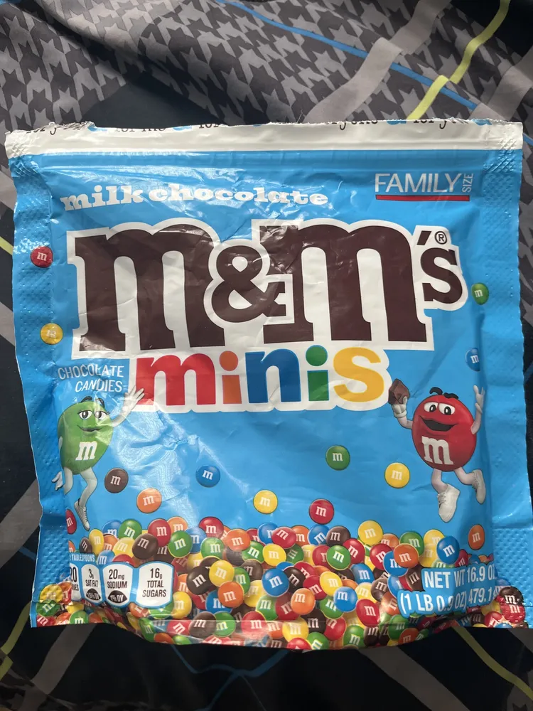 milk chocolate m&m's minis