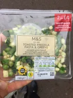 Toastes fregola pasta & greens