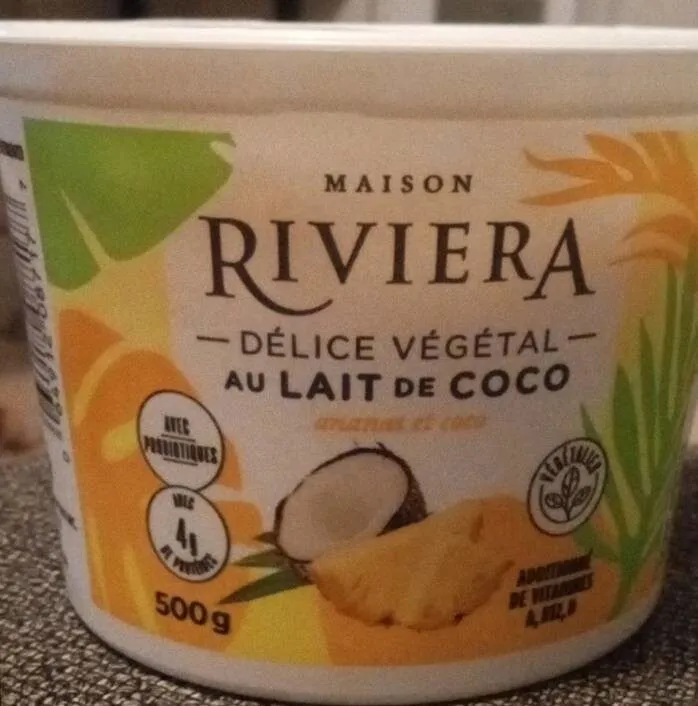 Délice végétal au lait de coco