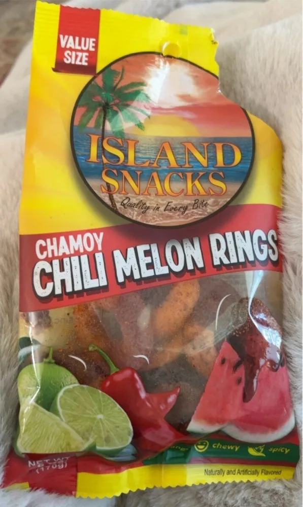 Chamoy chili melon rings