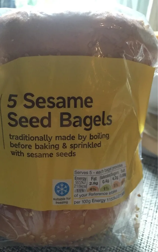 5 Sesame Seed Bagels