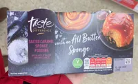 Salted caramel sponge pudding