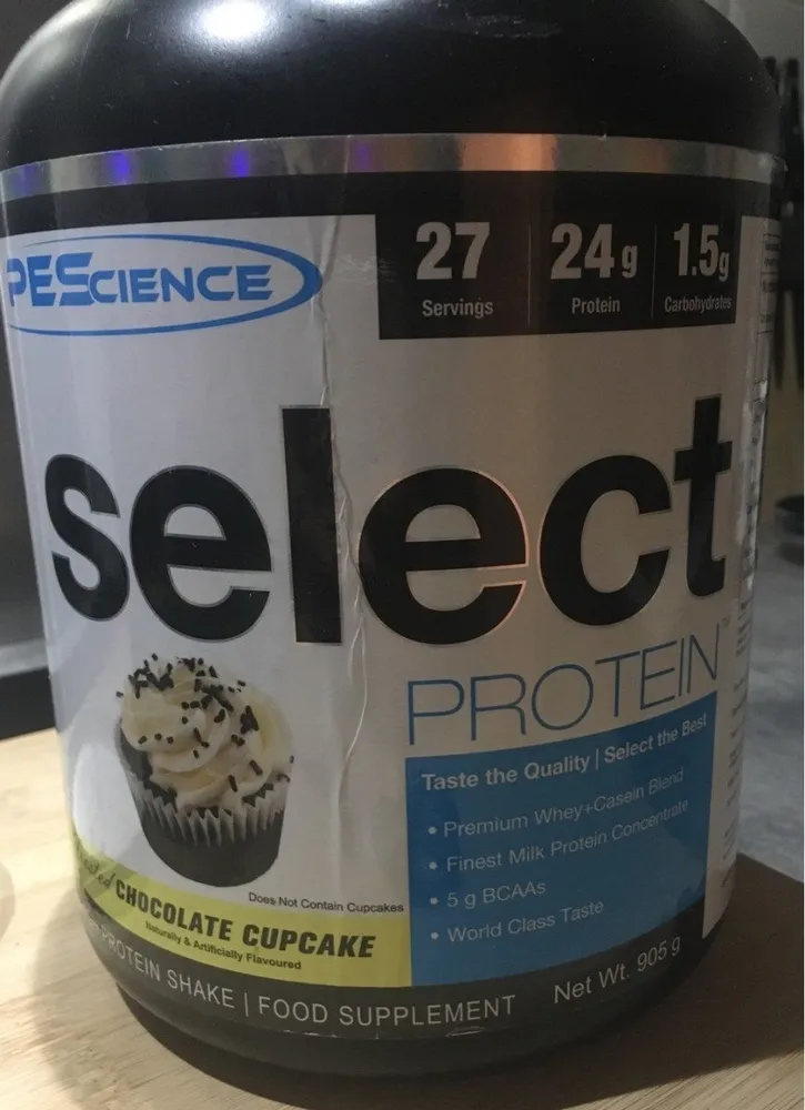 Select protein chocolate cupcake