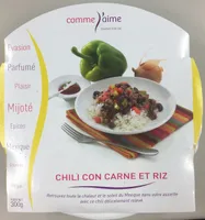 Chili con carne et riz