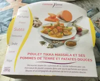 Poulet tikka massala et ses pommes de terre et patates douces
