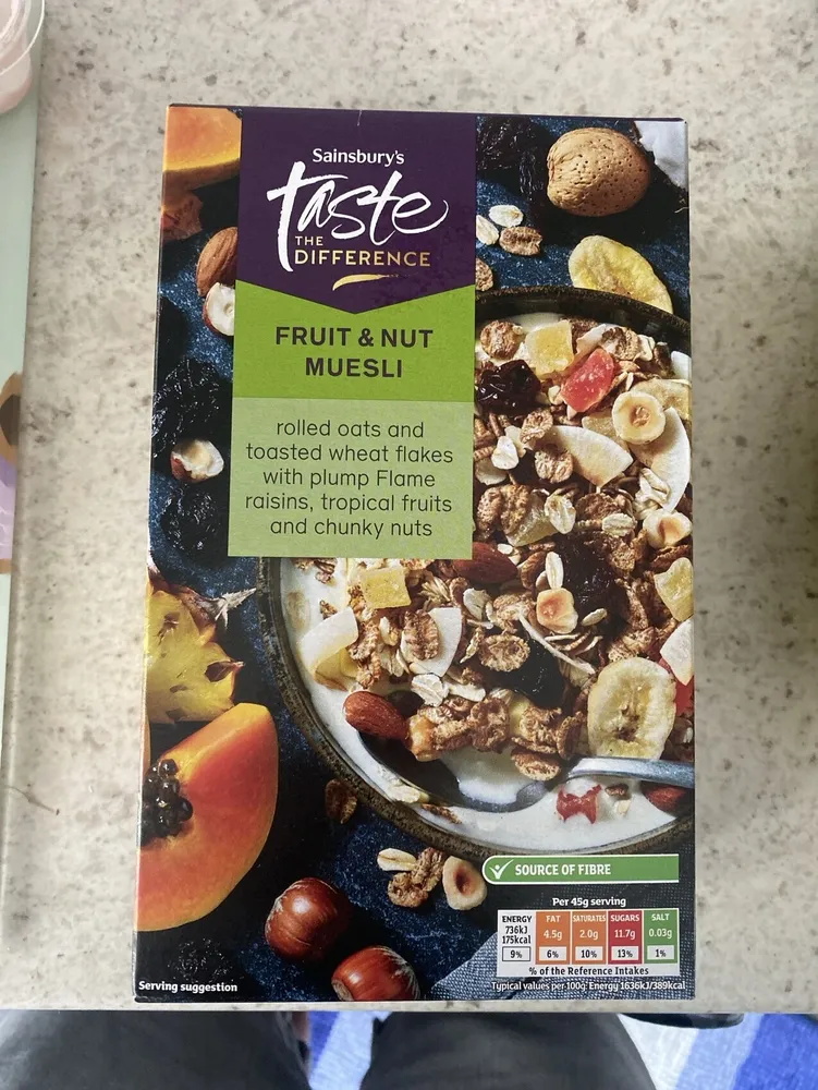 Taste the Difference fruit and nut muesli