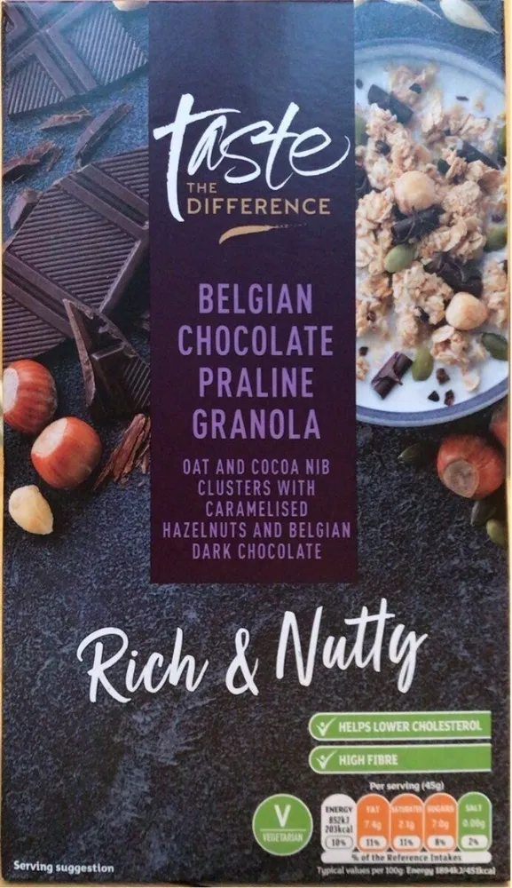 Belgian chocolate praline granola