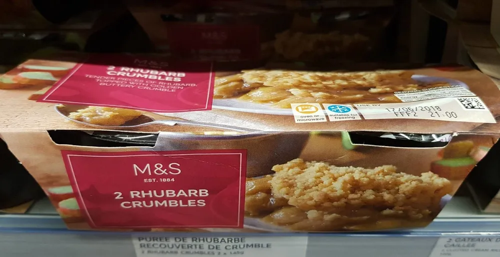 rhubarbe crumble