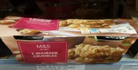 rhubarbe crumble