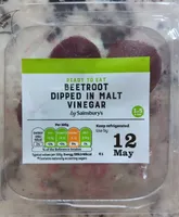 Cooked beetroot dipped in malt vinegar