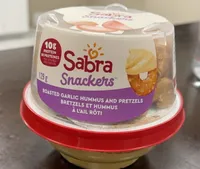 Sabra Snackers Pretzels and Hummus