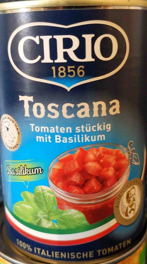 Toscana Tomaten Stückig Basilikum