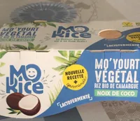 Mo’yourt Vegetal riz bio de camargue Noix de coco
