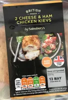 2 cheese and ham chicken kievs