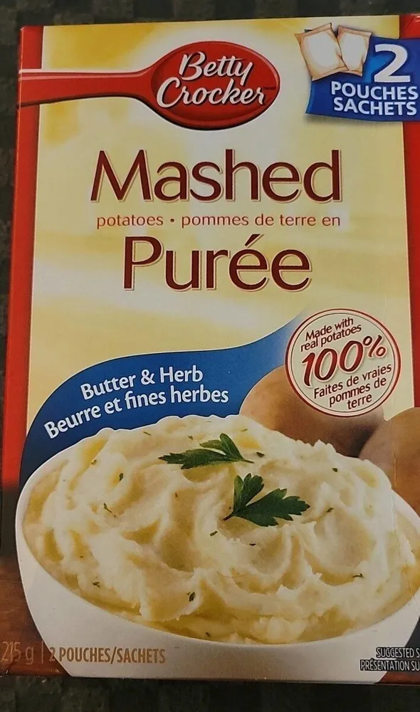 Betty Crocker Mashed Potatoes Butter & Herb