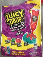 Chewy gummies and sour gel