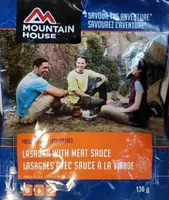 Lasagna with meat sauce - freeze dried