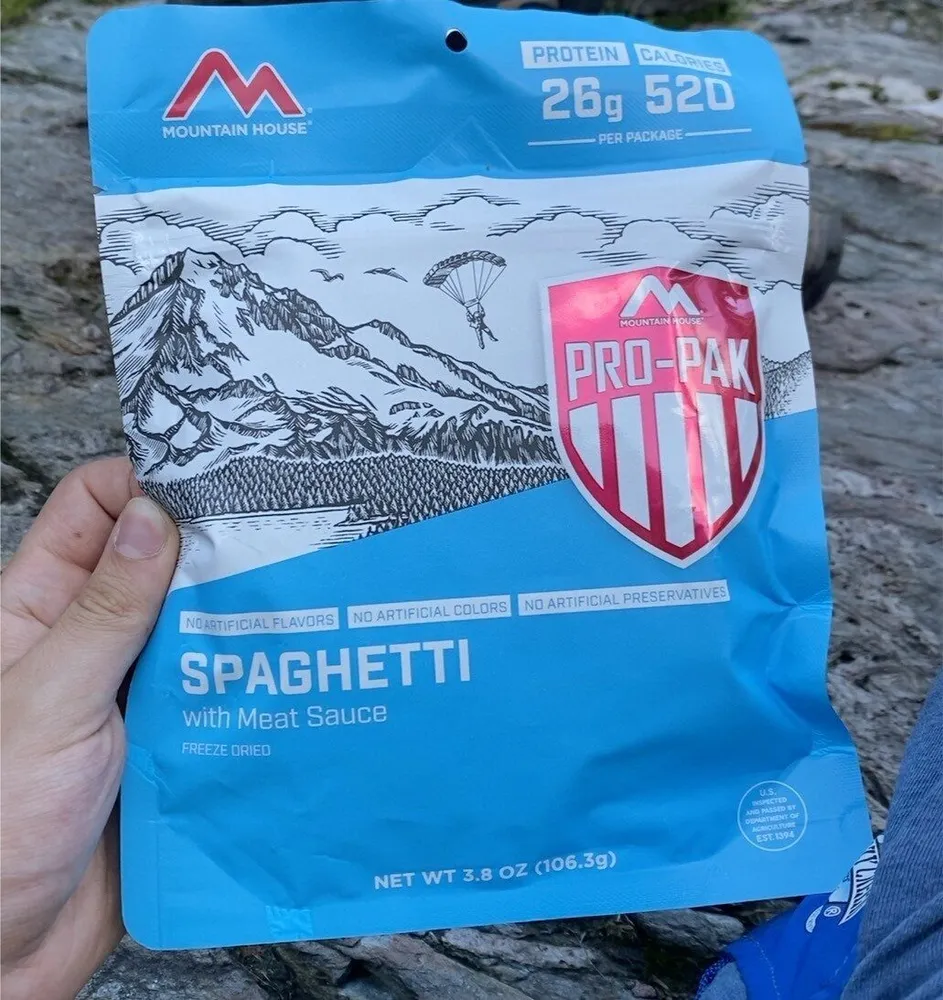 Spaghetti W/ Meat Sauce, Freeze Dry, Mountain House,
