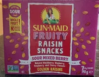 Sunmaid sour mixed berry raisins
