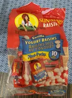 Raisins secs au yogourt