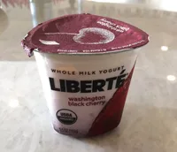 Liberte Organic Washington Black Cherry Whole Milk Yogurt