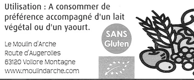 Granola sans gluten Muesli fruits secs et sarrasin