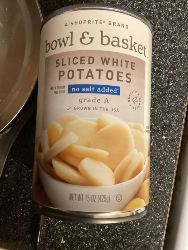 No Salt Added Sliced White Potatoes