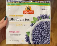 Fresh frozen blueberries