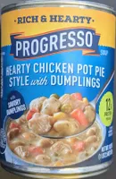 Hearty Chicken Pot Pie Style with Dumplings