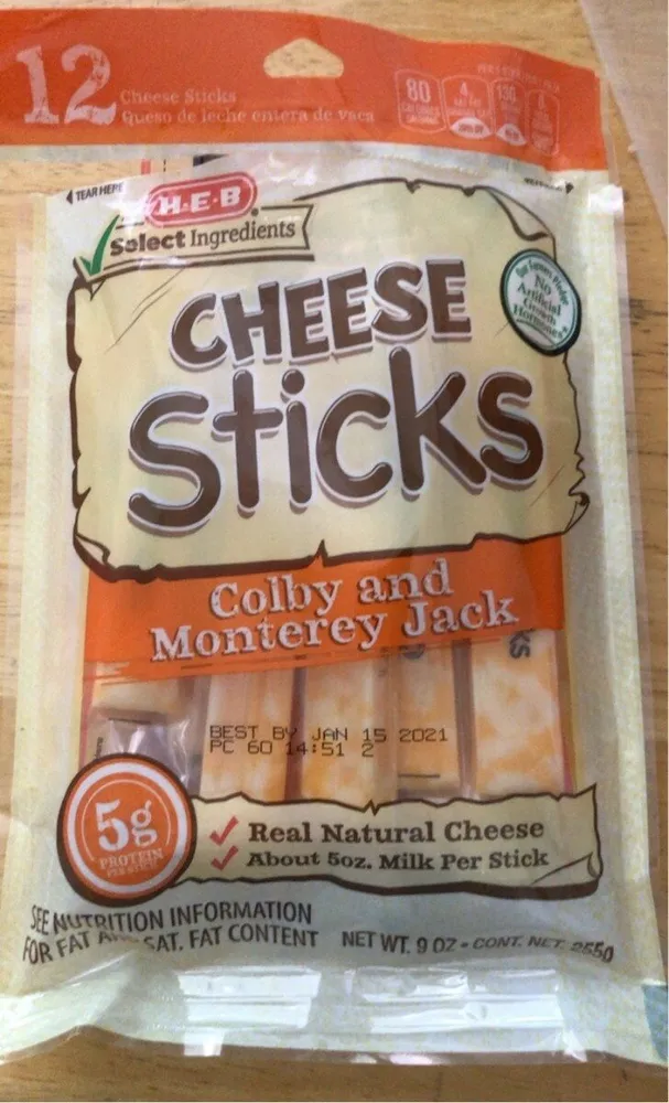 Colby & Monterey Jack Natural Cheese Snack Sticks