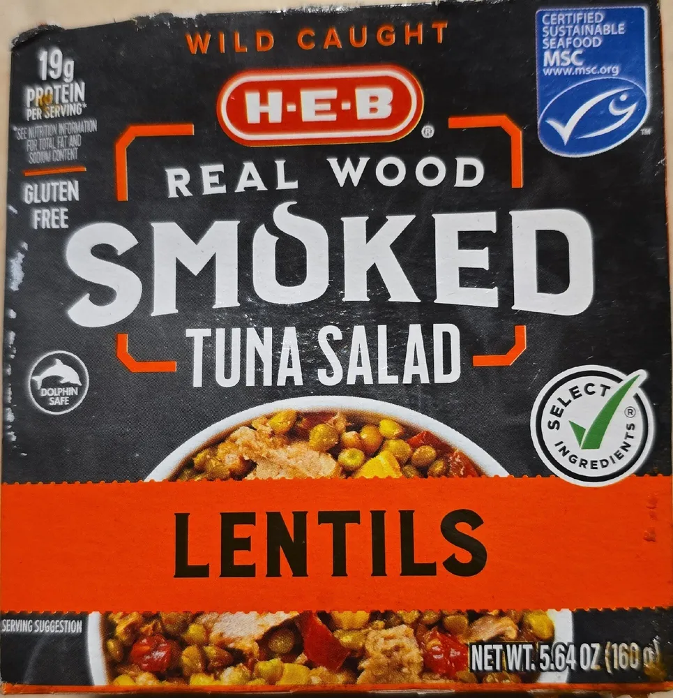 Real Wood Smoked Tuna Salad - Lentils