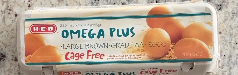 Large Brown Eggs + Omega 3
