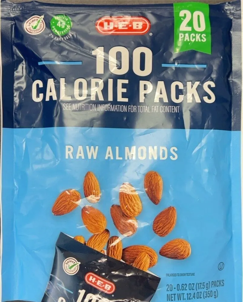 100 Calorie Pack Raw Almonds