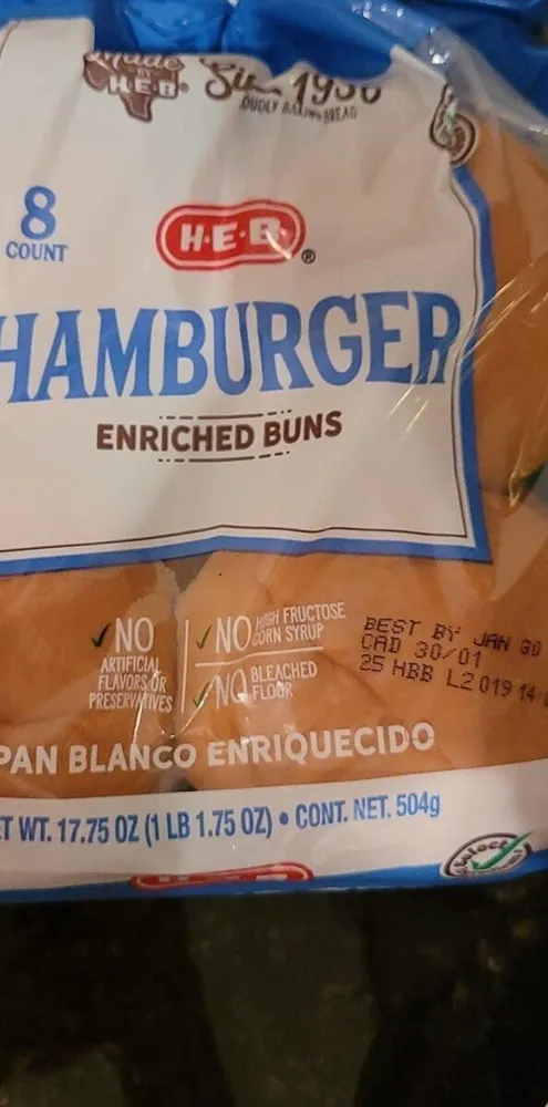 HAMBURGER ENRICHED BUNS