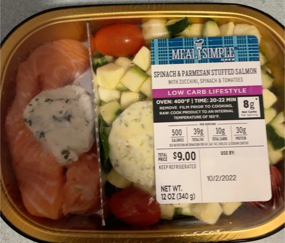 Spinach & Parmesan Stuffed Salmon