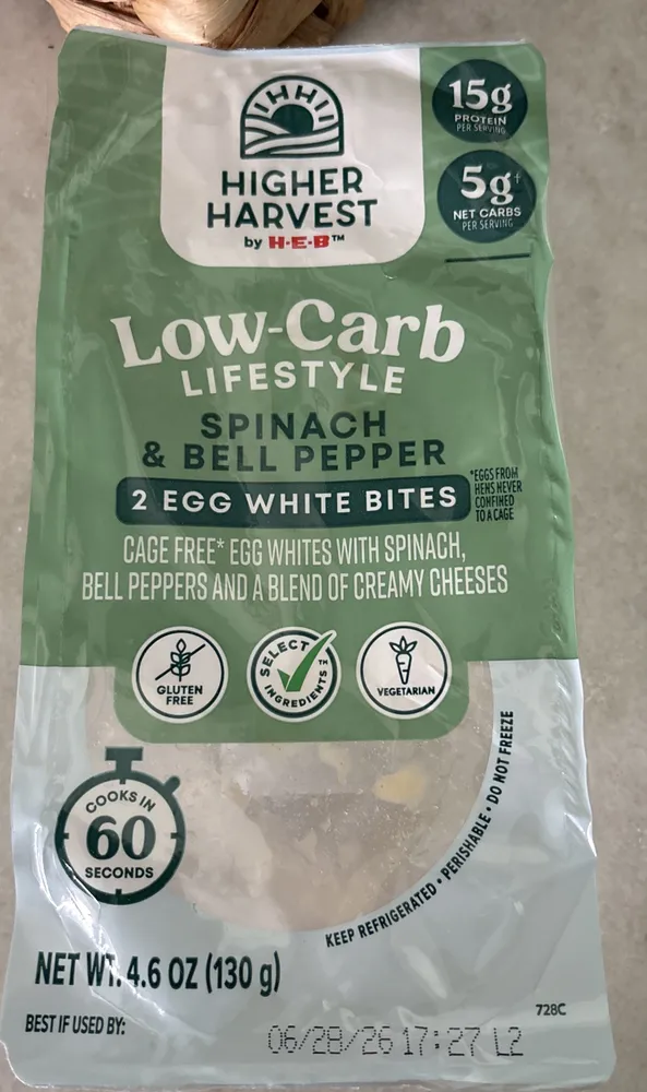 Spinach and bell peppers