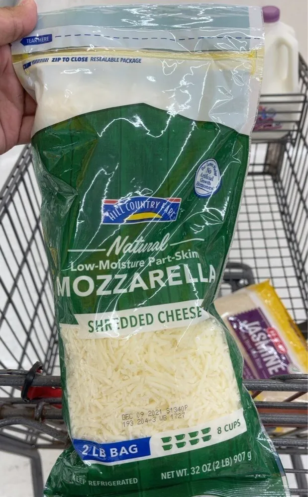 Natural Low-Moisture Part-Skim Mozzarella Shredded Cheese