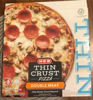 Thin Crust Pizza Double Meat