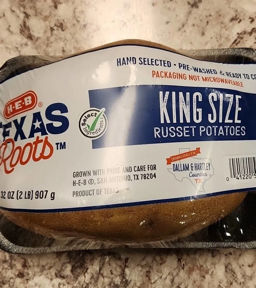Texas king size russet potatoes