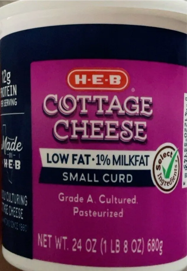 COTTAGE CHEESE LOW FAT 1% MILKFAT SMALL CURD