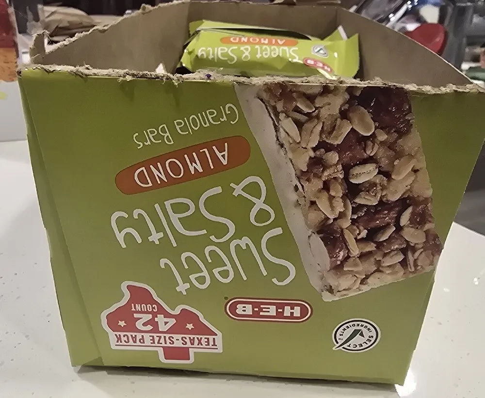 Sweet & Salty Almond Granola Bars