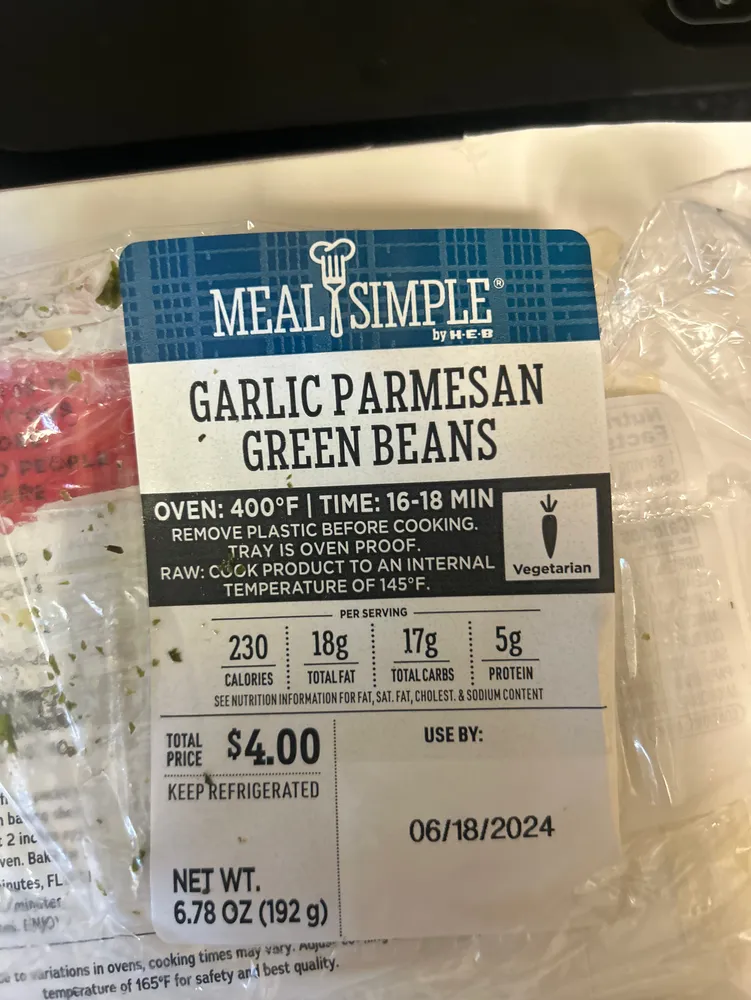 Garlic Parmesan Green Beans