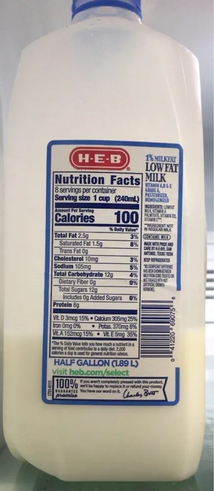 Low fat milk