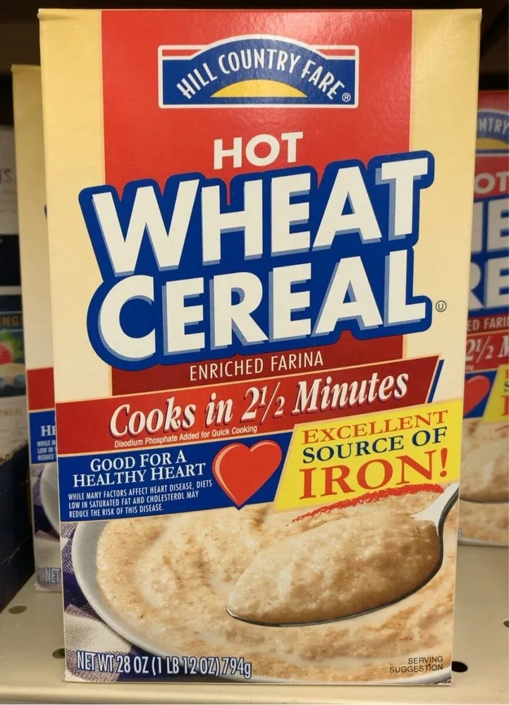 Hot wheat cereal